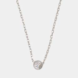 Pre Owned Cartier D'Amour XS 18K White Gold Diamond Necklace