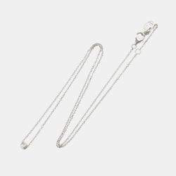 Pre Owned Cartier D'Amour XS 18K White Gold Diamond Necklace