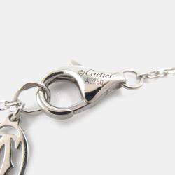 Pre Owned Cartier D'Amour XS 18K White Gold Diamond Necklace