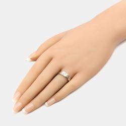 Pre Owned Cartier Love 18K White Gold Band Ring EU 54