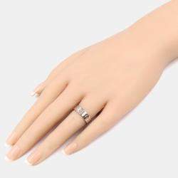 Pre Owned Cartier Love 18K White Gold Band Ring EU 53