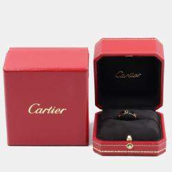 Pre Owned Cartier Love 18K White Gold Band Ring EU 53