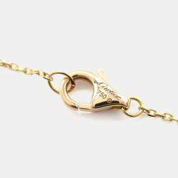 Pre Owned Cartier Etincelle de Cartier Diamond 18K Rose Gold Necklace  