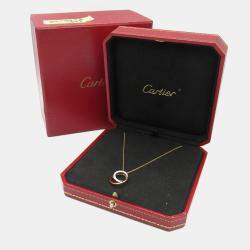 Pre Owned Cartier Etincelle de Cartier Diamond 18K Rose Gold Necklace  