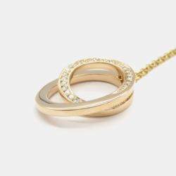 Pre Owned Cartier Etincelle de Cartier Diamond 18K Rose Gold Necklace  