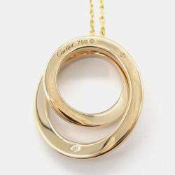 Pre Owned Cartier Etincelle de Cartier Diamond 18K Rose Gold Necklace  