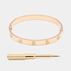 Pre Owned Cartier Love 18K Rose Gold Bracelet
