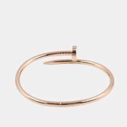 Pre Owned Cartier Juste Un Clou 18K Rose Gold Bracelet