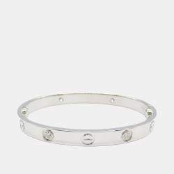 Pre Owned Cartier Love 18K White Gold, Diamond Bracelet