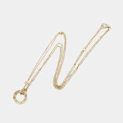 Pre Owned Cartier Love 18K Yellow Gold Diamond Necklace