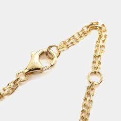 Pre Owned Cartier Love 18K Yellow Gold Diamond Necklace