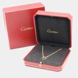 Pre Owned Cartier Love 18K Yellow Gold Diamond Necklace