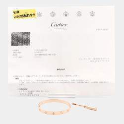 Pre Owned Cartier Love 18K Rose Gold Bracelet
