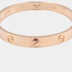 Pre Owned Cartier Love 18K Rose Gold Bracelet