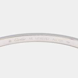 Pre Owned Cartier Love 18K White Gold, Diamond Bracelet
