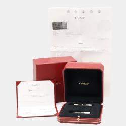 Pre Owned Cartier Love 18K White Gold, Diamond Bracelet