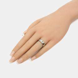 Pre Owned Cartier Love 18K White Gold Band Ring EU 57