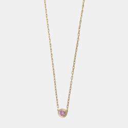 Pre Owned Cartier D'Amour 18K Rose Gold Sapphire Necklace