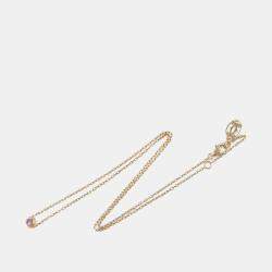 Pre Owned Cartier D'Amour 18K Rose Gold Sapphire Necklace