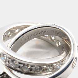 Pre Owned Cartier Love 18K White Gold, Diamond Necklace
