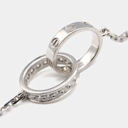 Pre Owned Cartier Love 18K White Gold, Diamond Necklace