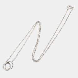 Pre Owned Cartier Love 18K White Gold, Diamond Necklace