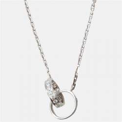 Pre Owned Cartier Love 18K White Gold, Diamond Necklace