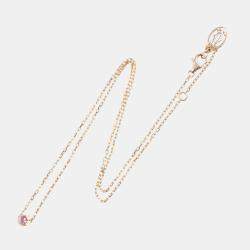 Pre Owned Cartier D'Amour 18K Rose Gold Sapphire Necklace