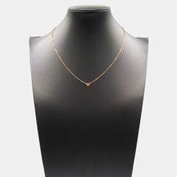 Pre Owned Cartier D'Amour 18K Rose Gold Sapphire Necklace