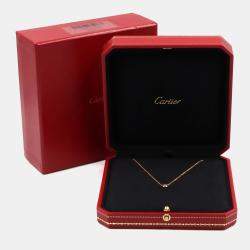 Pre Owned Cartier D'Amour 18K Rose Gold Sapphire Necklace