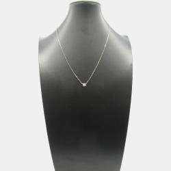 Pre Owned Cartier C De Cartier 18K White Gold Diamond Necklace