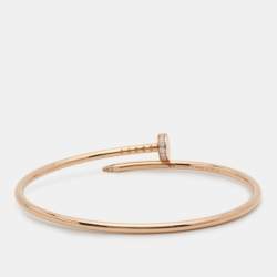 Pre Owned سوار كارتييه جست أو كلو ذهب أصفر عيار 18 ألماس مقاس 17