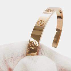 مملوكة مسبقًا سوار كارتير لوف ذهب وردي عيار 18 مفتوح