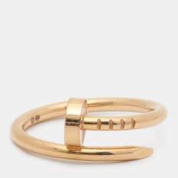 Pre Owned Cartier Juste Un Clou 18k Yellow Gold Small Model Ring Size 48