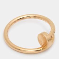 Pre Owned Cartier Juste Un Clou 18k Yellow Gold Small Model Ring Size 48