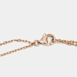 Pre Owned Cartier Love 2 Diamonds 18k Rose Gold Necklaces