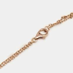 Pre Owned Cartier Love 2 Diamonds 18k Rose Gold Necklaces