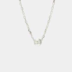 Pre Owned Cartier D'amour 18K White Gold and Diamond Pendant Necklace