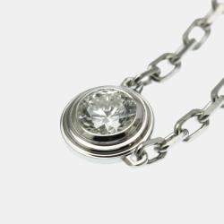 Pre Owned Cartier D'amour 18K White Gold and Diamond Pendant Necklace