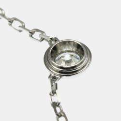 Pre Owned Cartier D'amour 18K White Gold and Diamond Pendant Necklace
