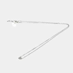 Pre Owned Cartier D'amour 18K White Gold and Diamond Pendant Necklace