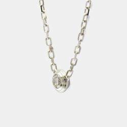 Pre Owned Cartier D'amour 18K White Gold and Diamond Pendant Necklace