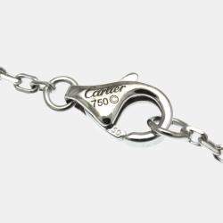 Pre Owned Cartier C De Cartier 18K White Gold and Diamond Pendant Necklace