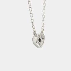 Pre Owned Cartier C De Cartier 18K White Gold and Diamond Pendant Necklace