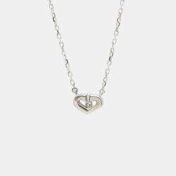 Pre Owned Cartier C De Cartier 18K White Gold and Diamond Pendant Necklace