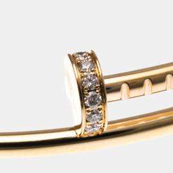 Pre Owned Cartier Juste Un Clou PM Rose Gold, Diamond Bracelet