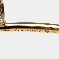 Pre Owned Cartier Juste Un Clou PM Rose Gold, Diamond Bracelet