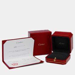 Pre Owned Cartier Maillon Panthere 18K Rose Gold and Diamond Band Ring EU 50