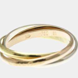 Pre Owned Cartier Trinity 18K Yellow, Rose, White Gold Band Ring EU 52
