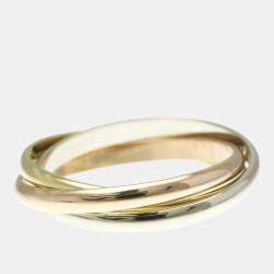 Pre Owned Cartier Trinity 18K Yellow, Rose, White Gold Band Ring EU 52
